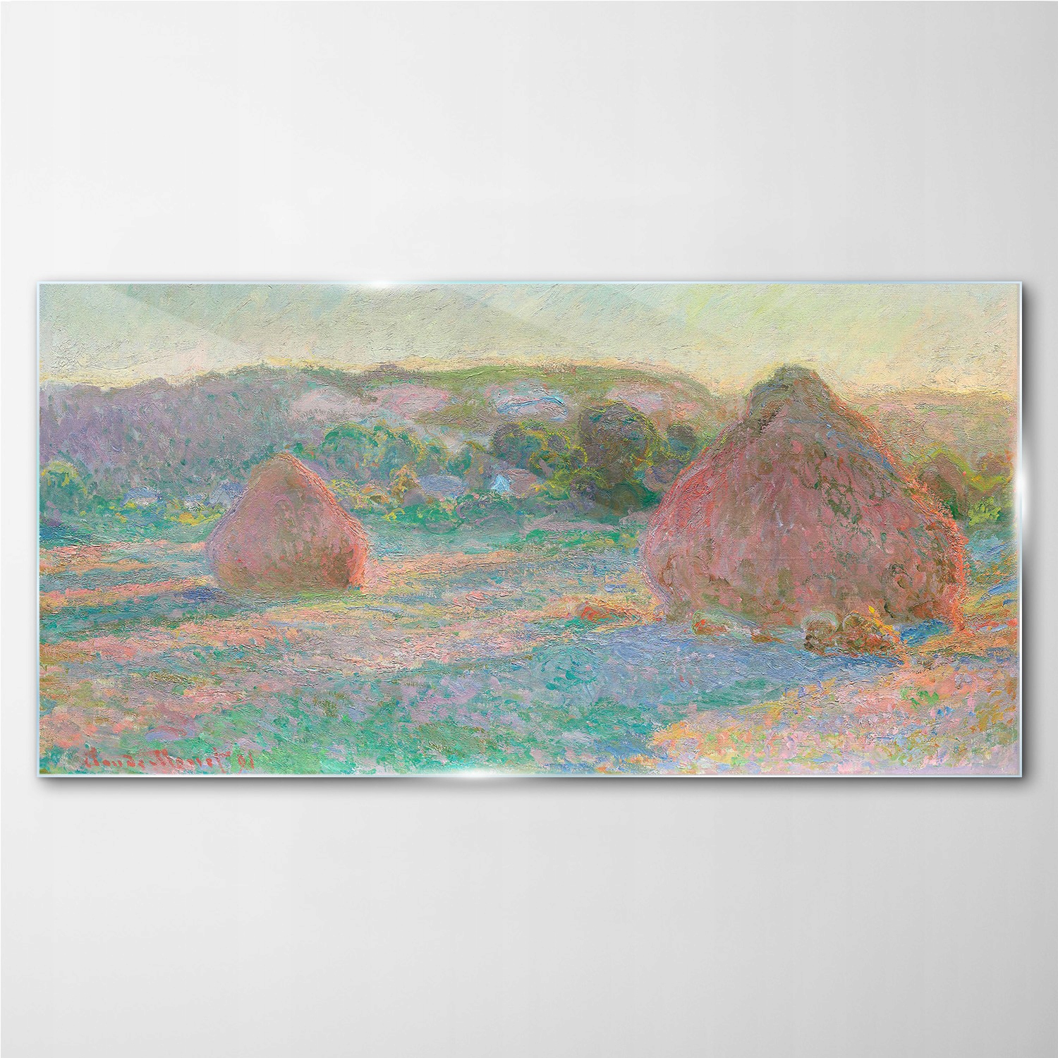 

Foto-obraz szklany Stogi siana Monet 100x50 cm