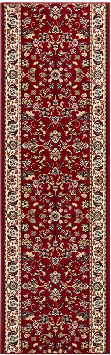 Behúň 80x250 cm, tradičný vzor do predsiene-koridoru, červeno krémový