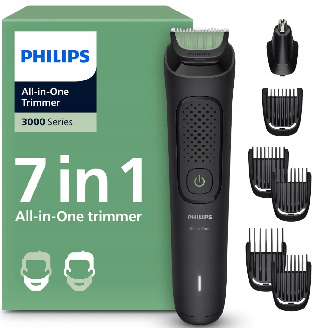 Maszynka Trymer Philips Do Włosów Zarostu Brody Golarka Bezprzewodowa Etui