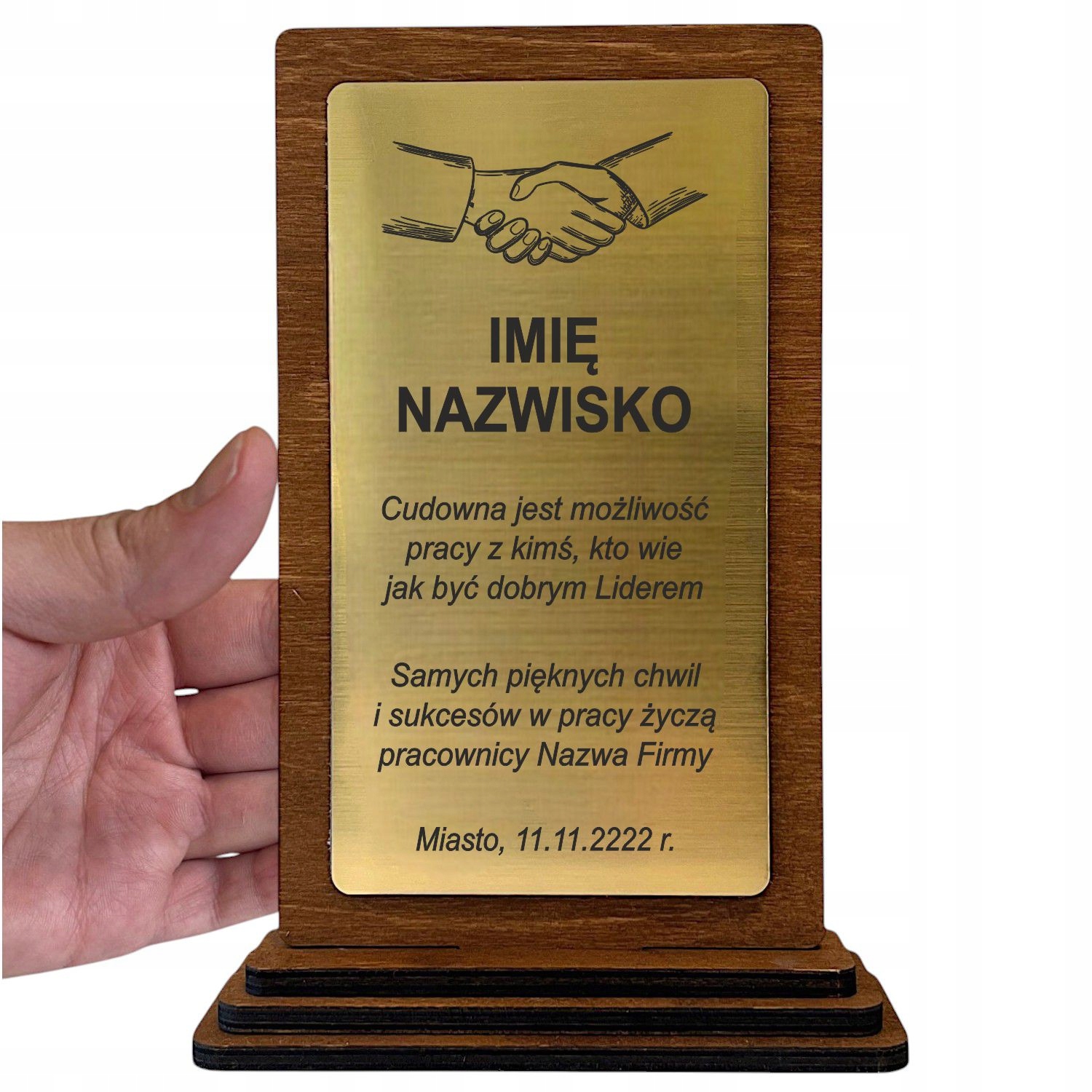 Tani Szefa Pracownika Upominek Biznesowy odejście na Emeryturę 21cm