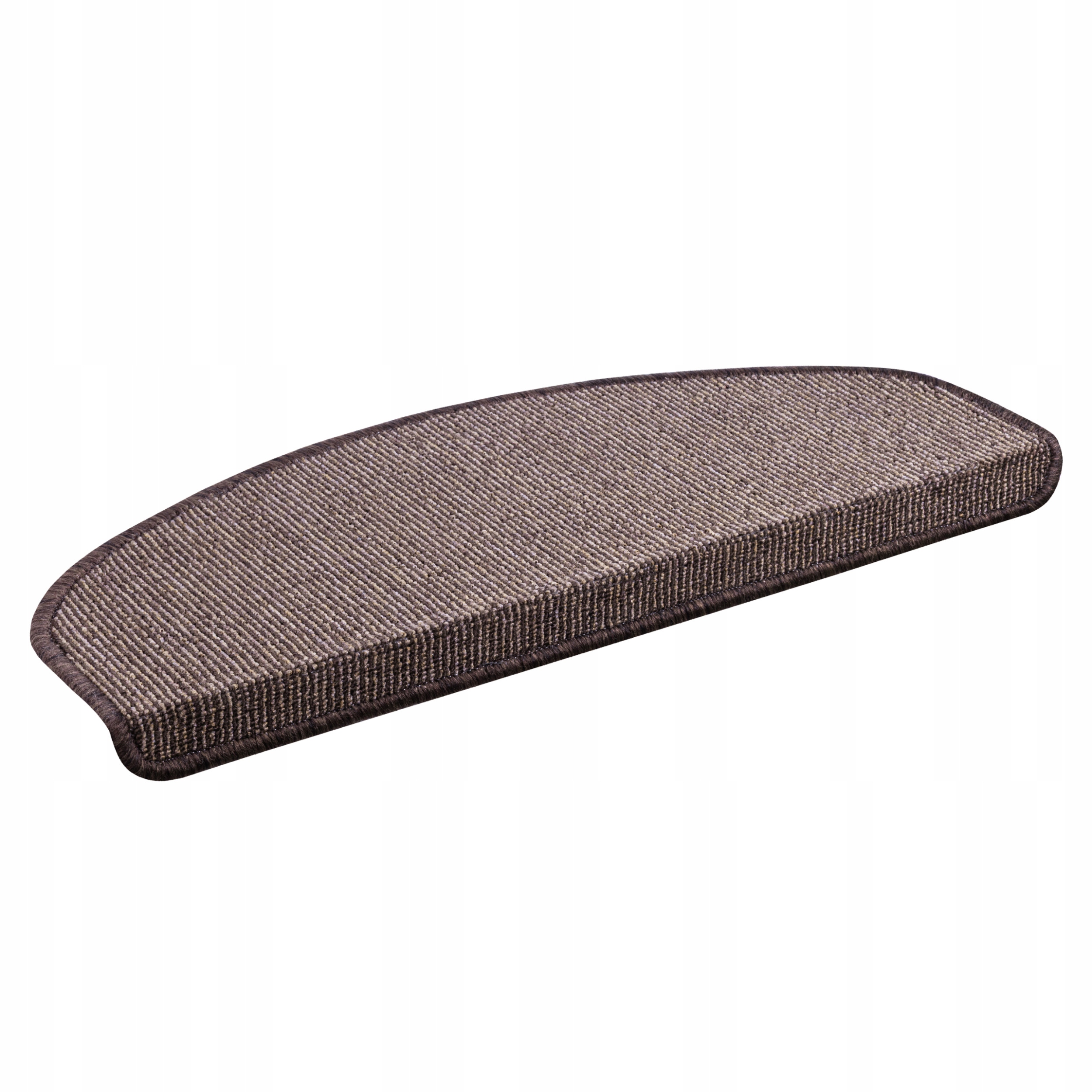 Schodový kobereček samolepicí, protiskluzový, 65x28 cm, hnědý, 15 ks