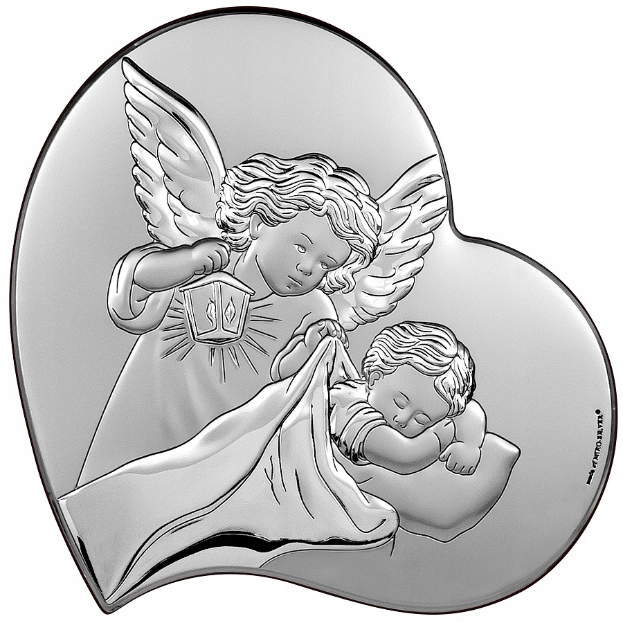 Stříbrný obrázek andílek Gravírování Bonus! 6748/2X