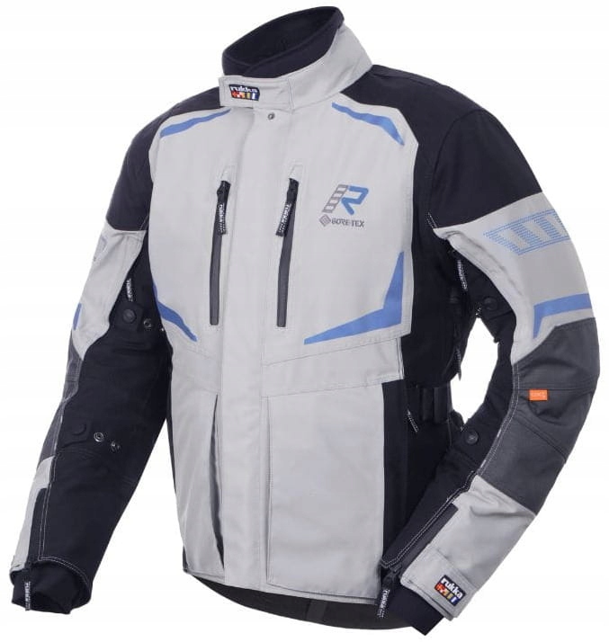 Rukka Ventu-r Gtx Grey Blue Pánska Textilná Motocyklová Bunda, Šedá