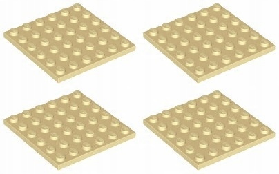 

Lego 3958 Płytka 6x6 piaskowa (20g) 4 szt.