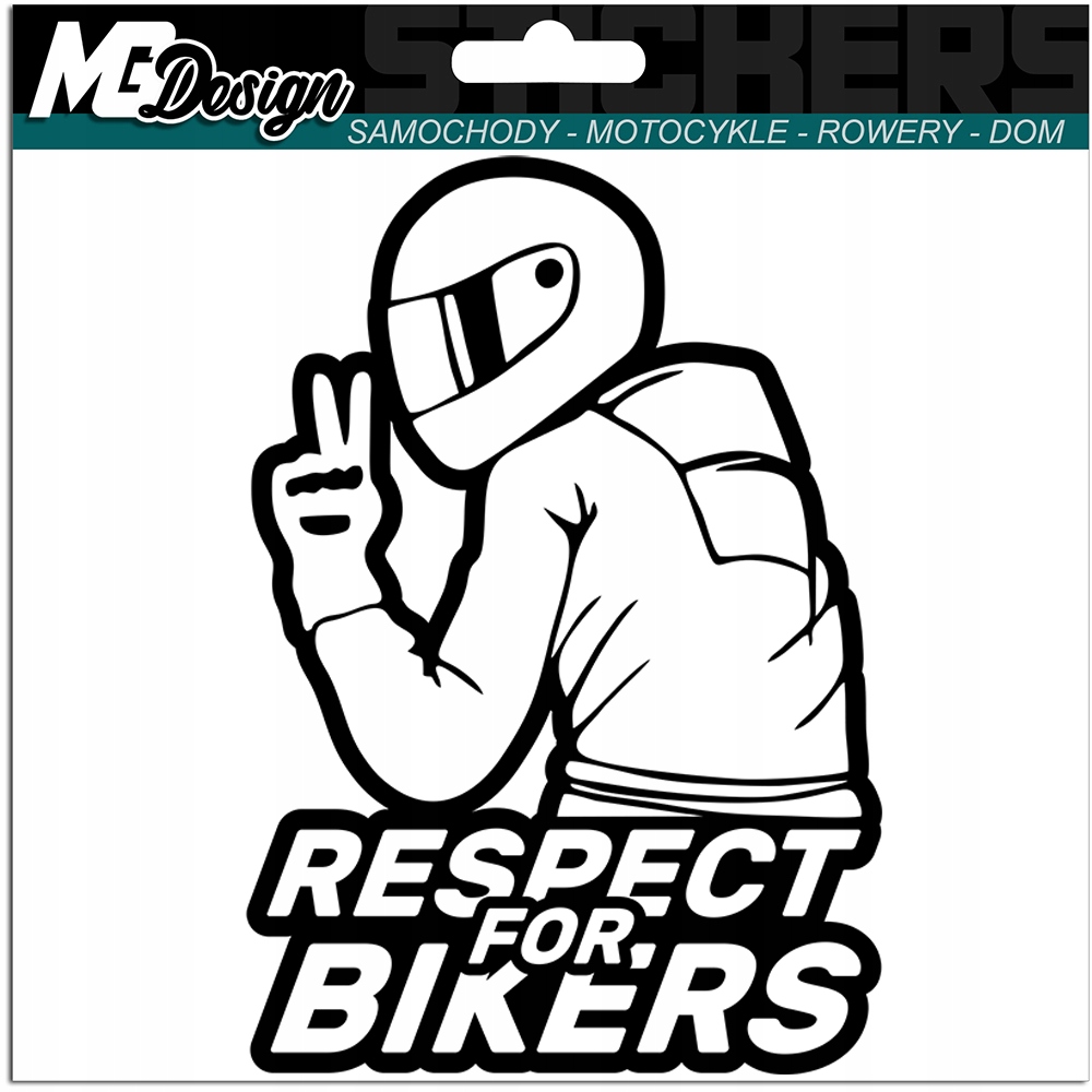

Naklejka na samochód Respect For Bikers 15x10
