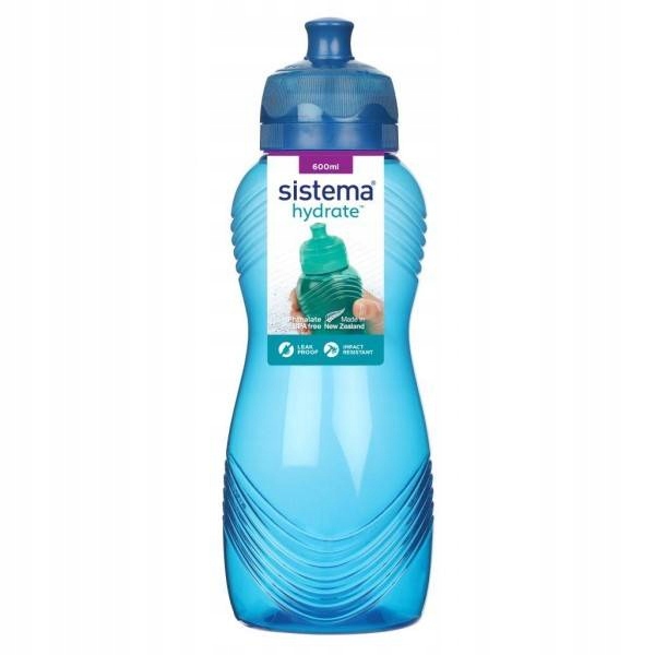 

Kolorowa butelka dla dzieci Sistema Wave 600 ml