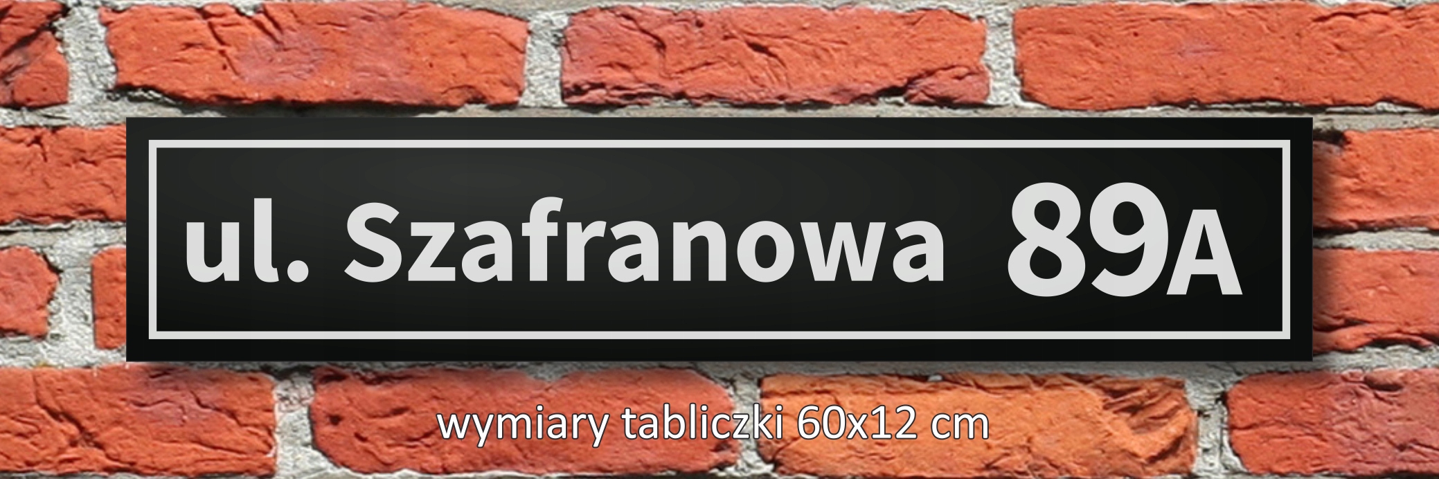 Nr domu tabliczka adresowa ALUMINIUM-CZARNY-MAT-7 Kolor czarny