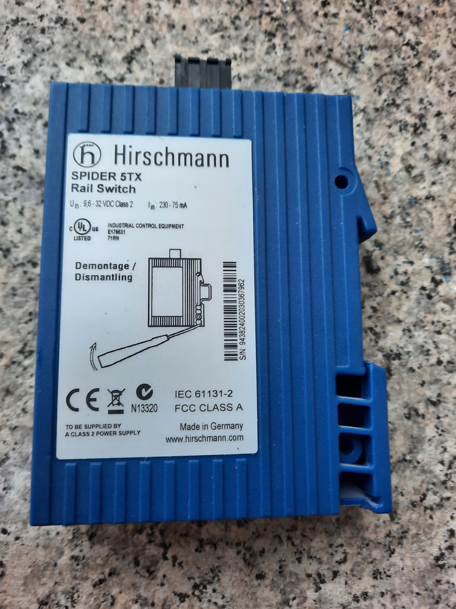 Промышленный коммутатор Hirschmann SPIDER 5TX