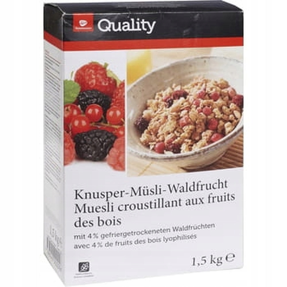 Tgq Crunchy Musli s lesními plody 1,5 kg