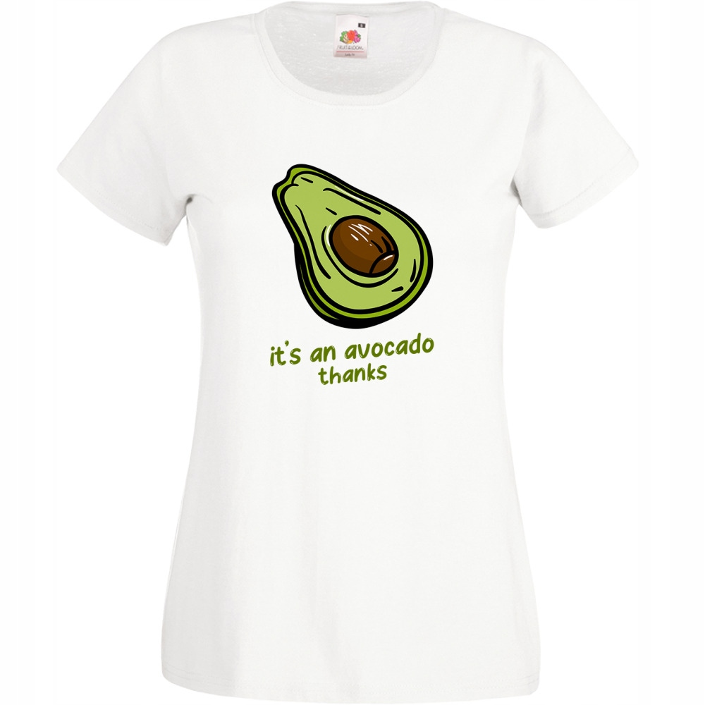 

Koszulka avocado awokado zabawna S biała