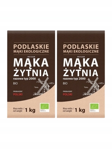 Levně 4X Bio Life Žitná mouka Razová Ekologická 2 x 1 kg