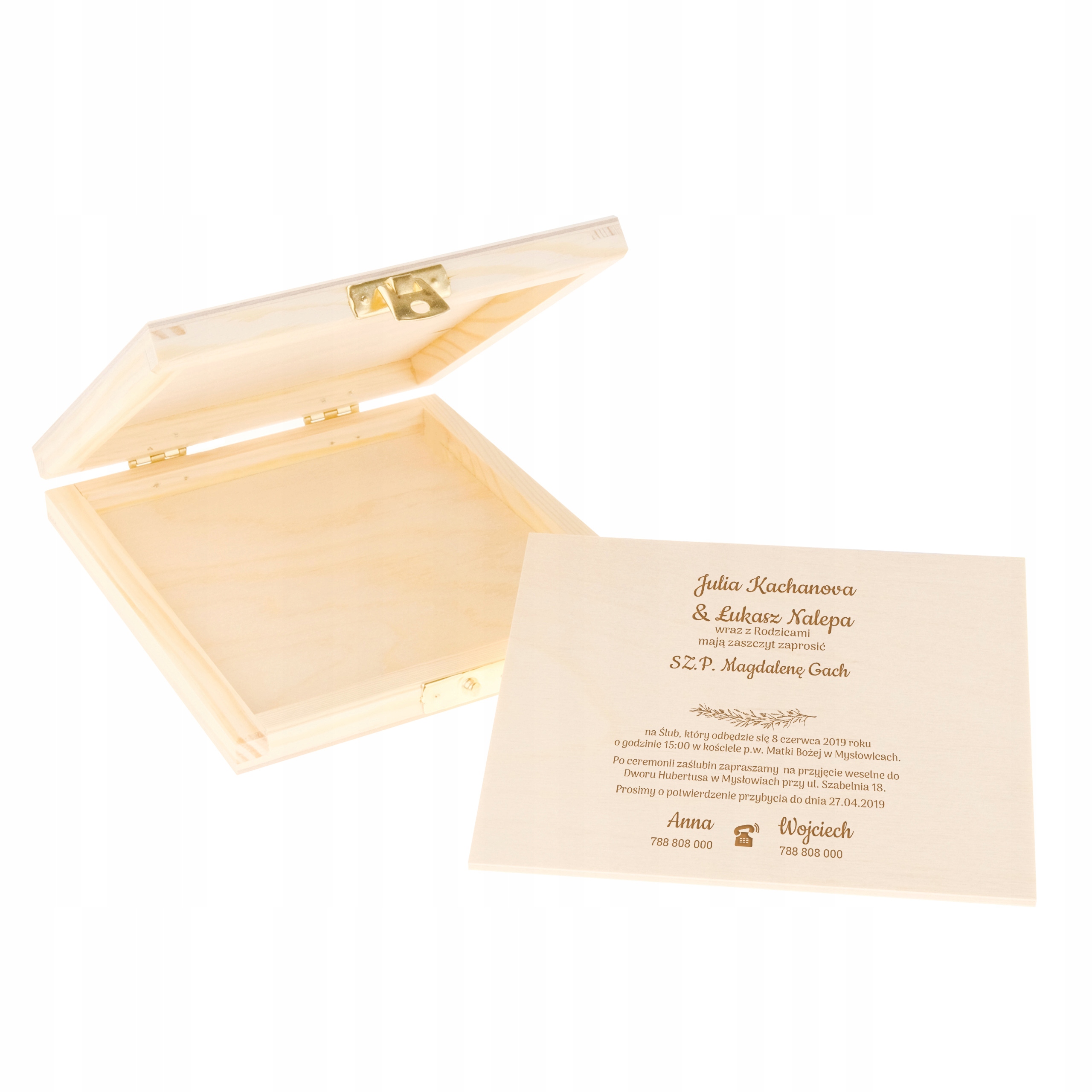 Zaproszenie Ślubne Dla Księdza Pudełko Płeć uniseks