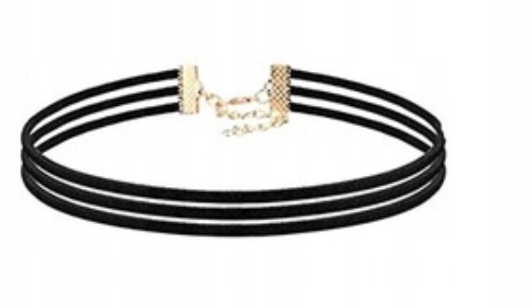 

Czarny Aksamitny Naszyjnik Choker Tasiemka 1,5 CM