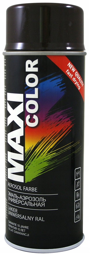 RAL 9005 MAXI COLOR SPRAY 400ML FARBA LAKIER NITRO