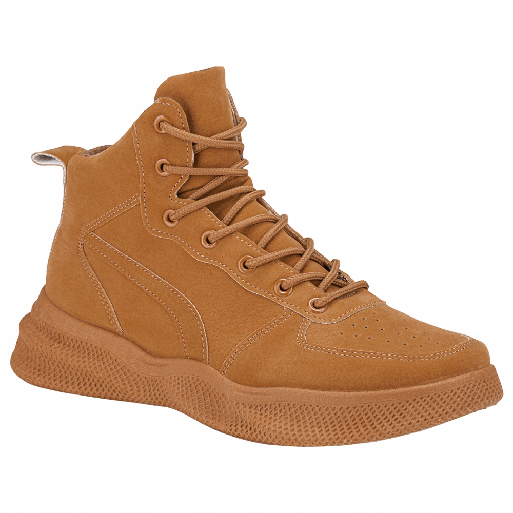 

Buty męskie sneakersy wysokie T380 camel 41