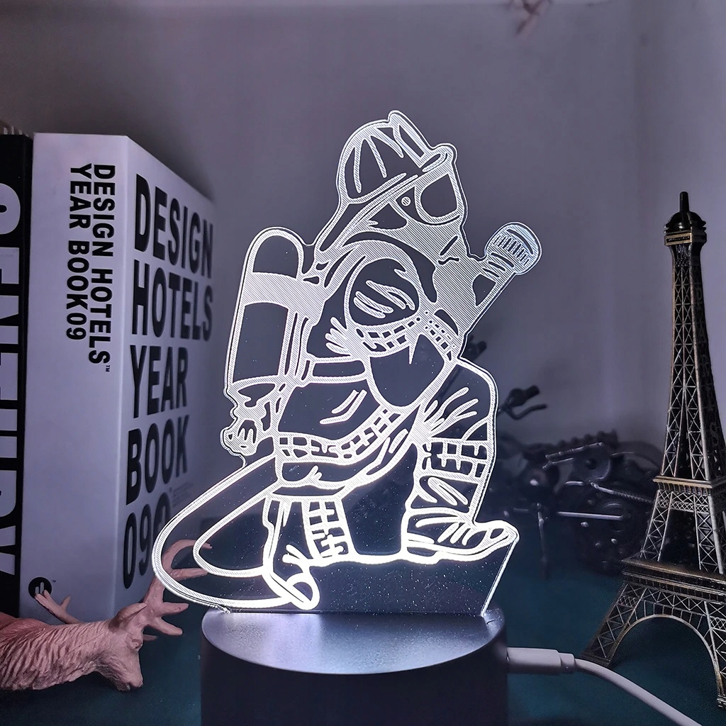 Lampka Nocna Strażak Prezent Led IMIĘ Grawer Kod producenta 5905342815990