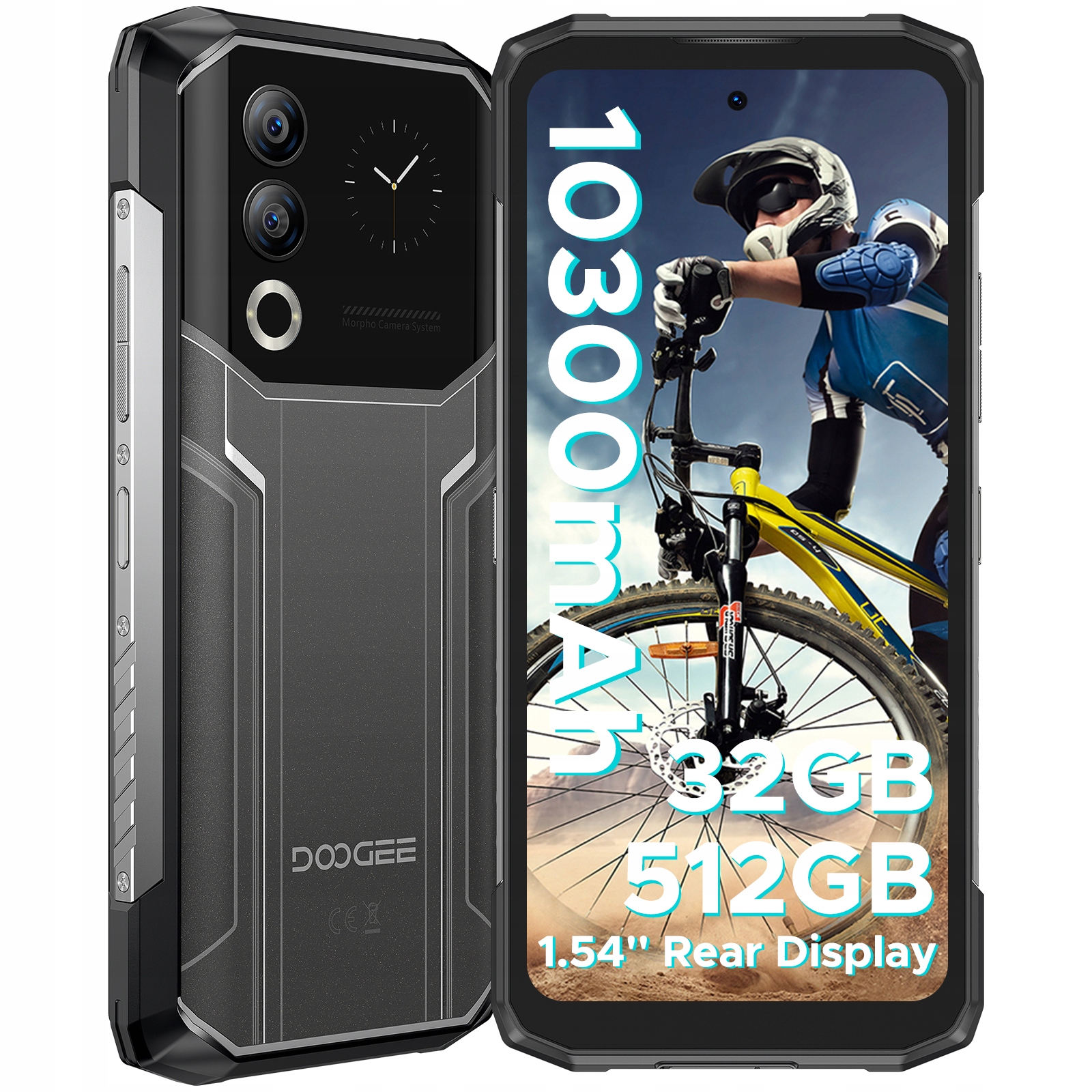 Odolný Smartphone Doogee BLADE20ULTRA Zesílená Konstrukce, Militarní Standard IP69K, Nfc, 8 Gb Ram 512 Gb Úložiště, Android