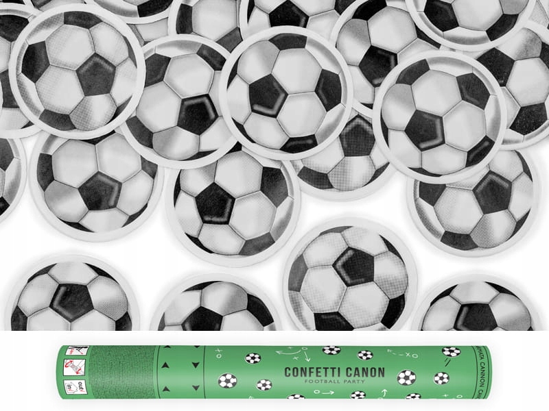 KONFETTI z piłkami 40cm tuba strzelająca