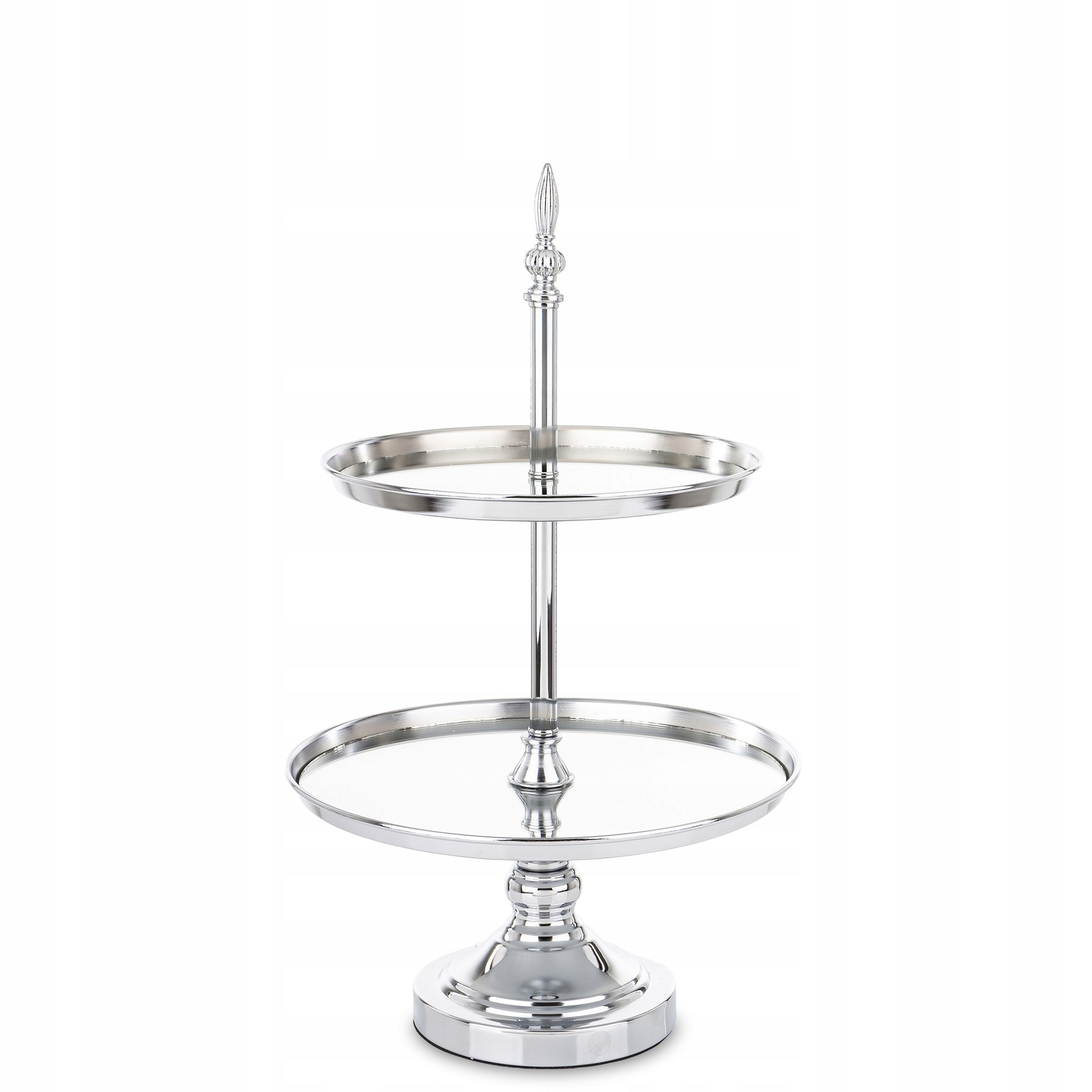 Podnos patrová stříbrná skleněná zrcadlová kovová glamour dekorace