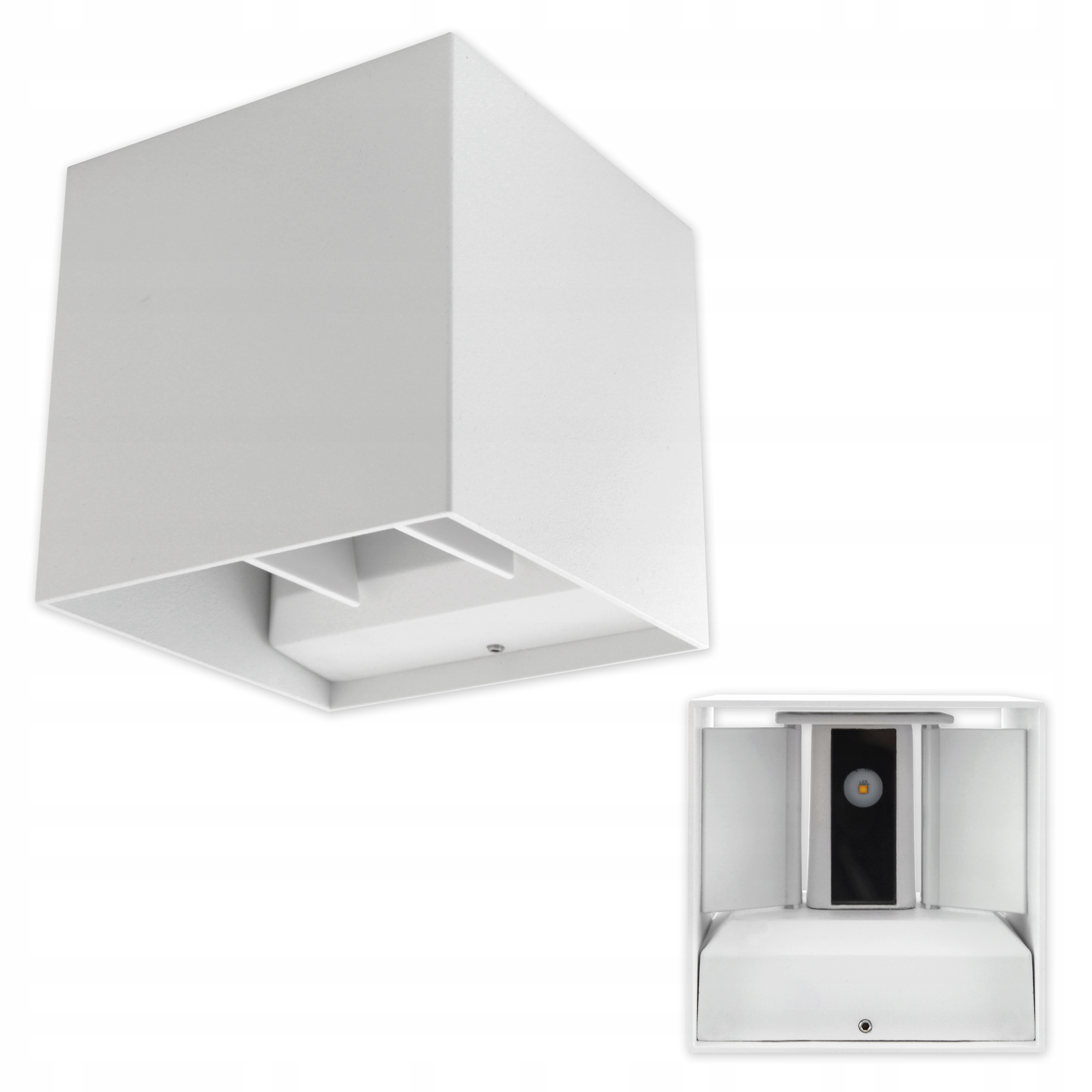 KINKIET ZEWNĘTRZNY ELEWACYJNY LED 6W LAMPA IP54 Moc źródła światła 6 W