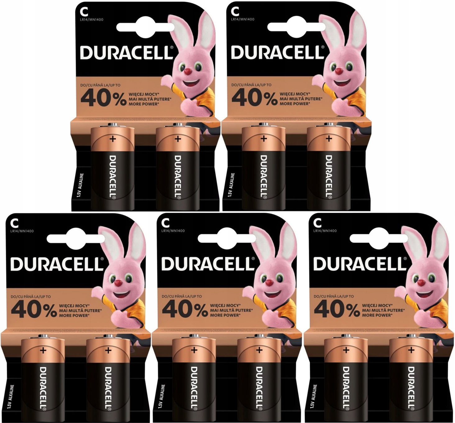 10x Bateria Alkaliczna Duracell C LR14 MN1400 R14