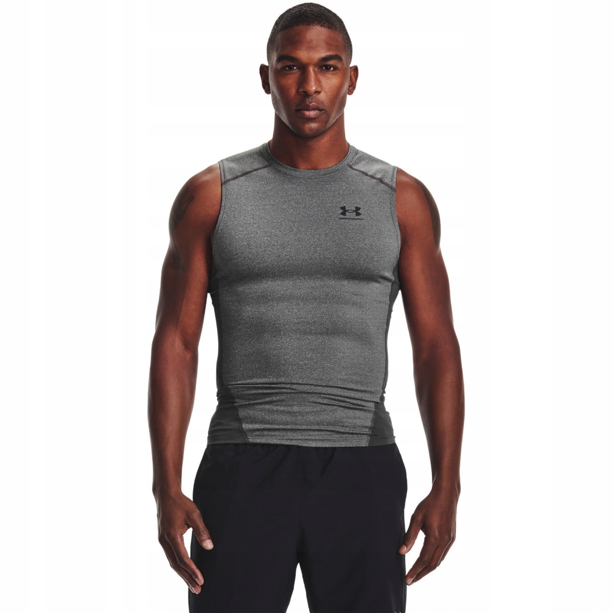 Męski top treningowy Under Armour Ua Hg Armour Comp Sl szary