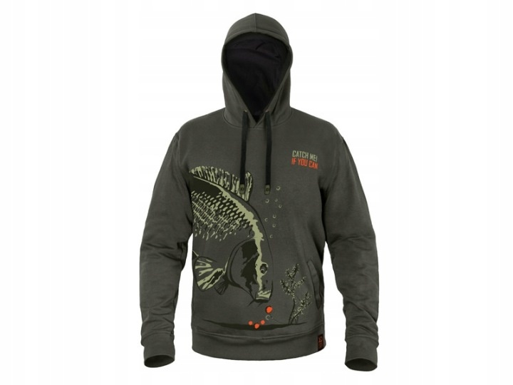 Bluza wędkarska z kapturem Delphin Catch Me If You Can rozmiar XL