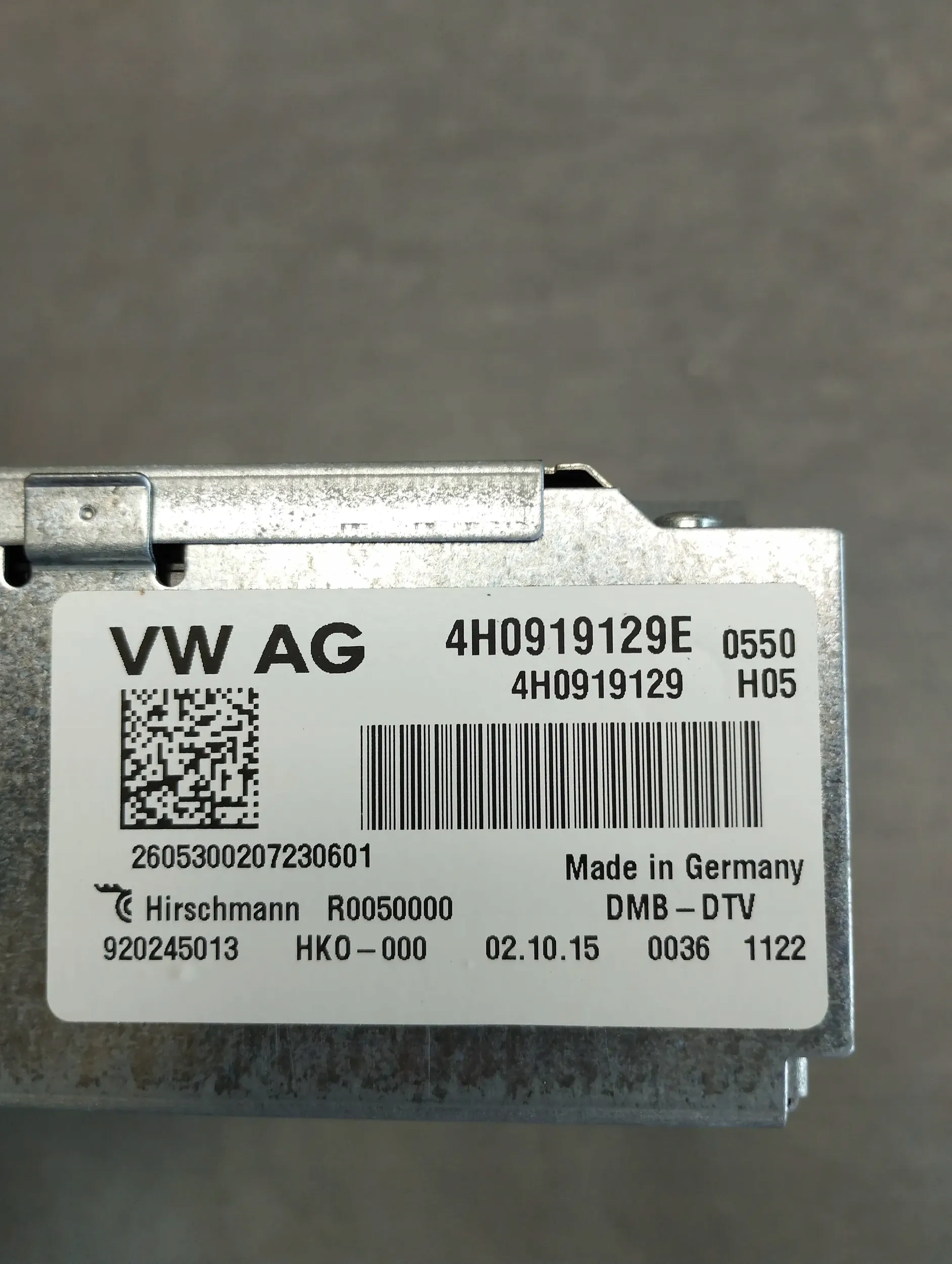 Audi A5 Sportback 8TA TUNER TV 4H0919129E