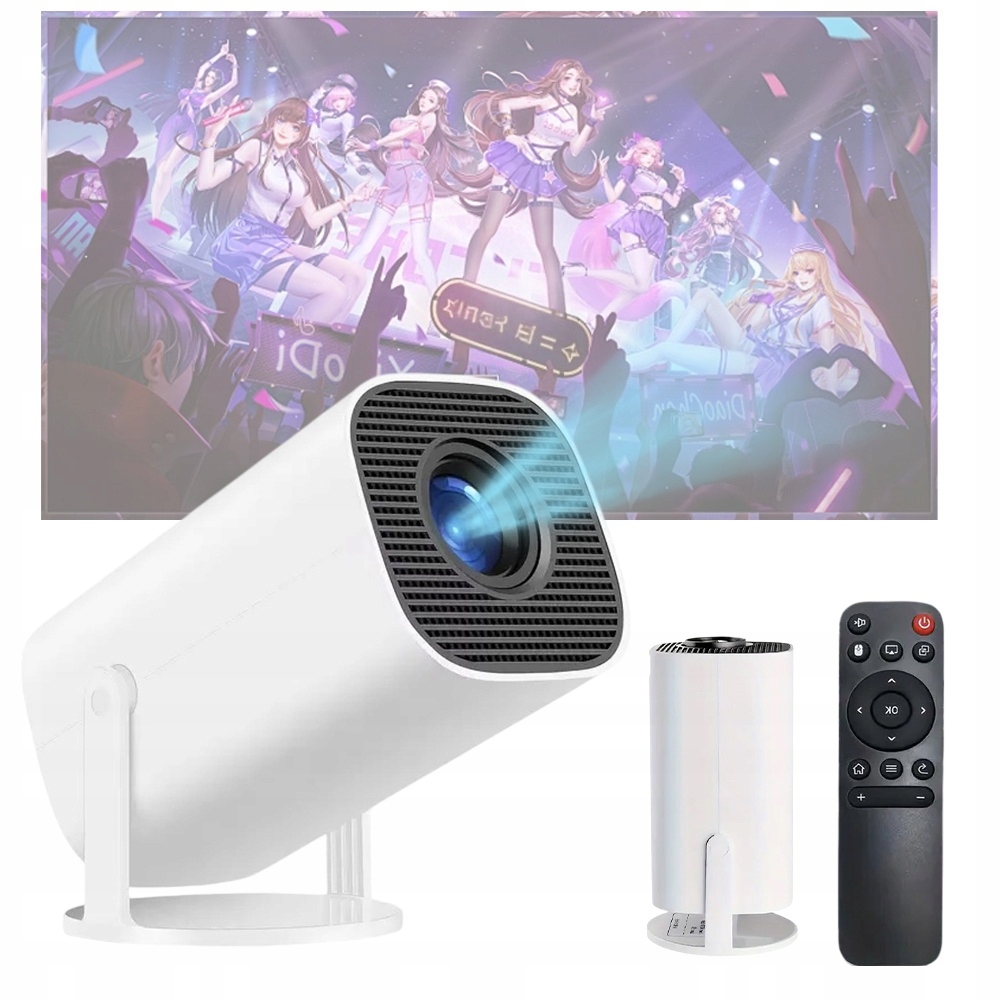 Projektor Mini Projektor 1080P Android Tv Wifi Bluetooth Přenosný Dárek