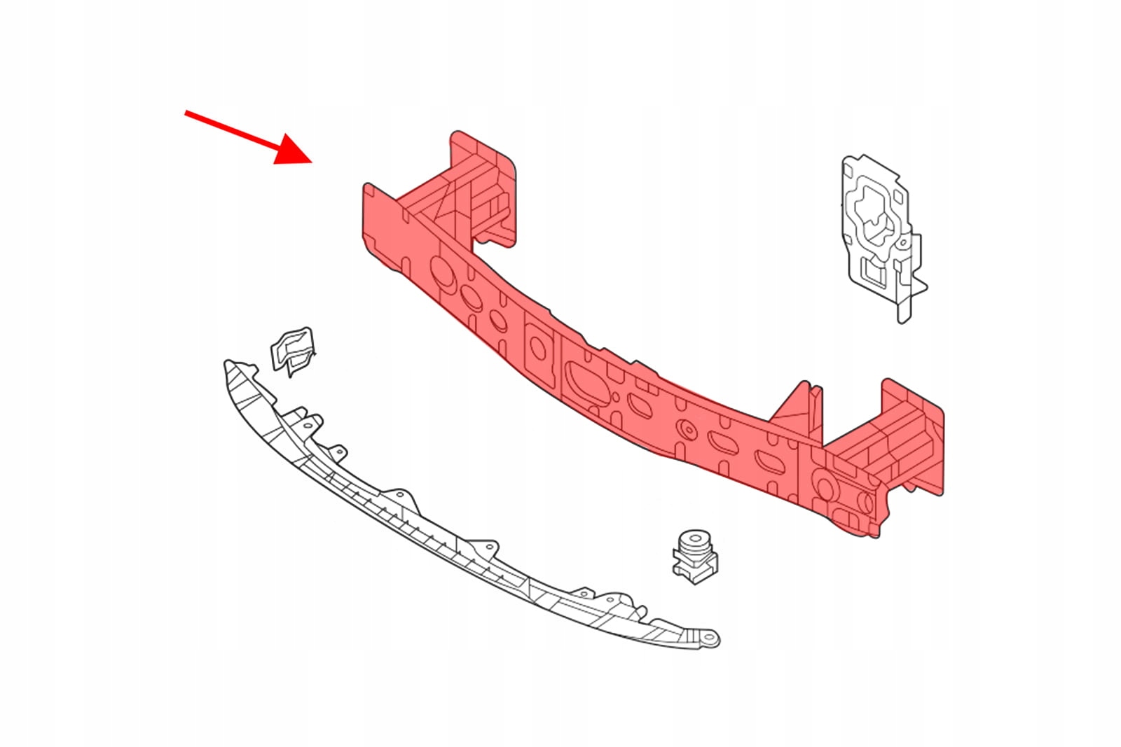 MAZDA CX-30 DM 19+ BELKA ZDERZAKA PRZÓD DGH950070 Producent części Inny