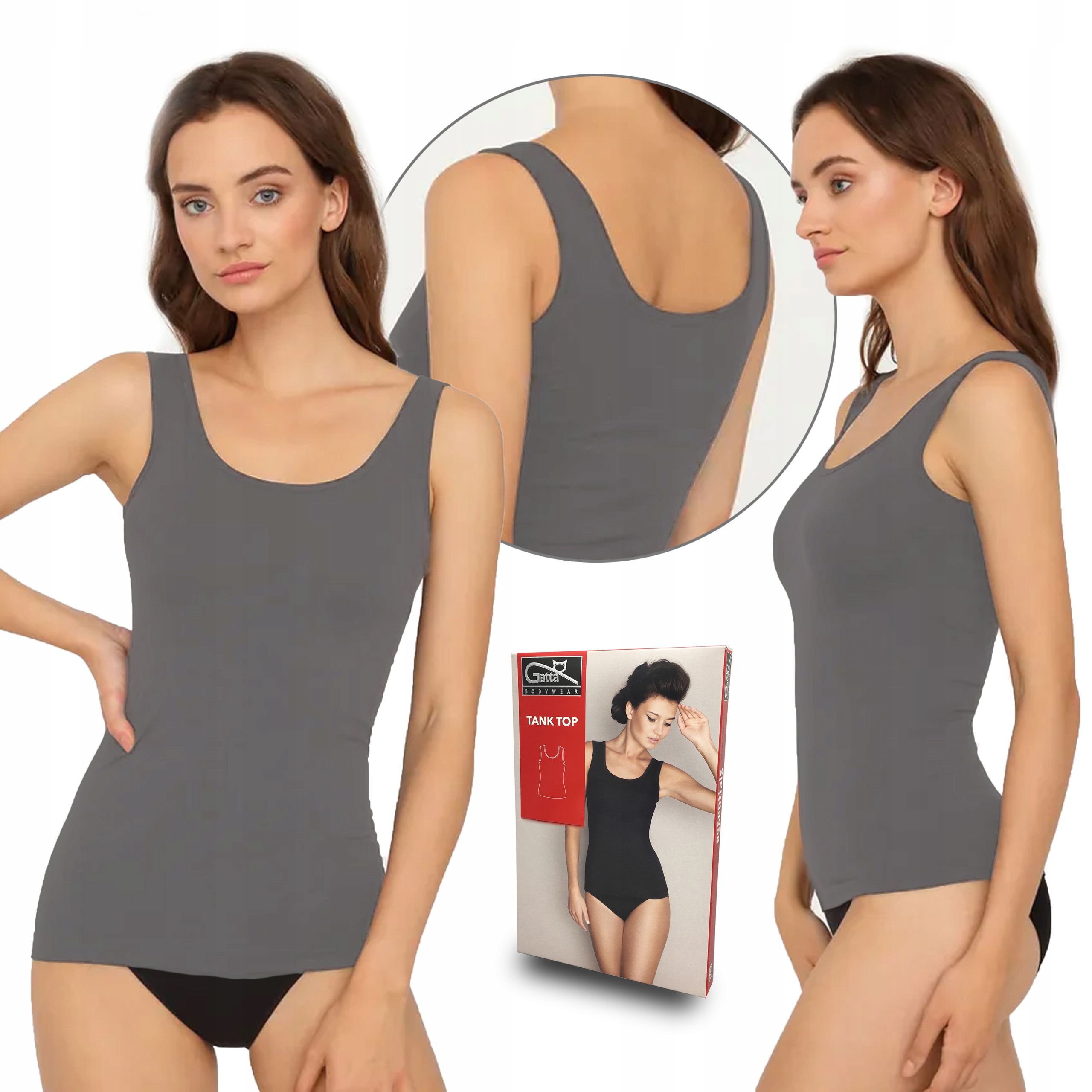 

Koszulka na ramiączkach Gatta Tank Top, grigio, M
