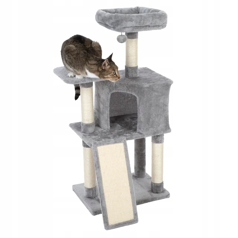 Levně Tiaki Škrabadlo pro kočky Shadow Medium 60x61x115 cm Šedá střední velikost