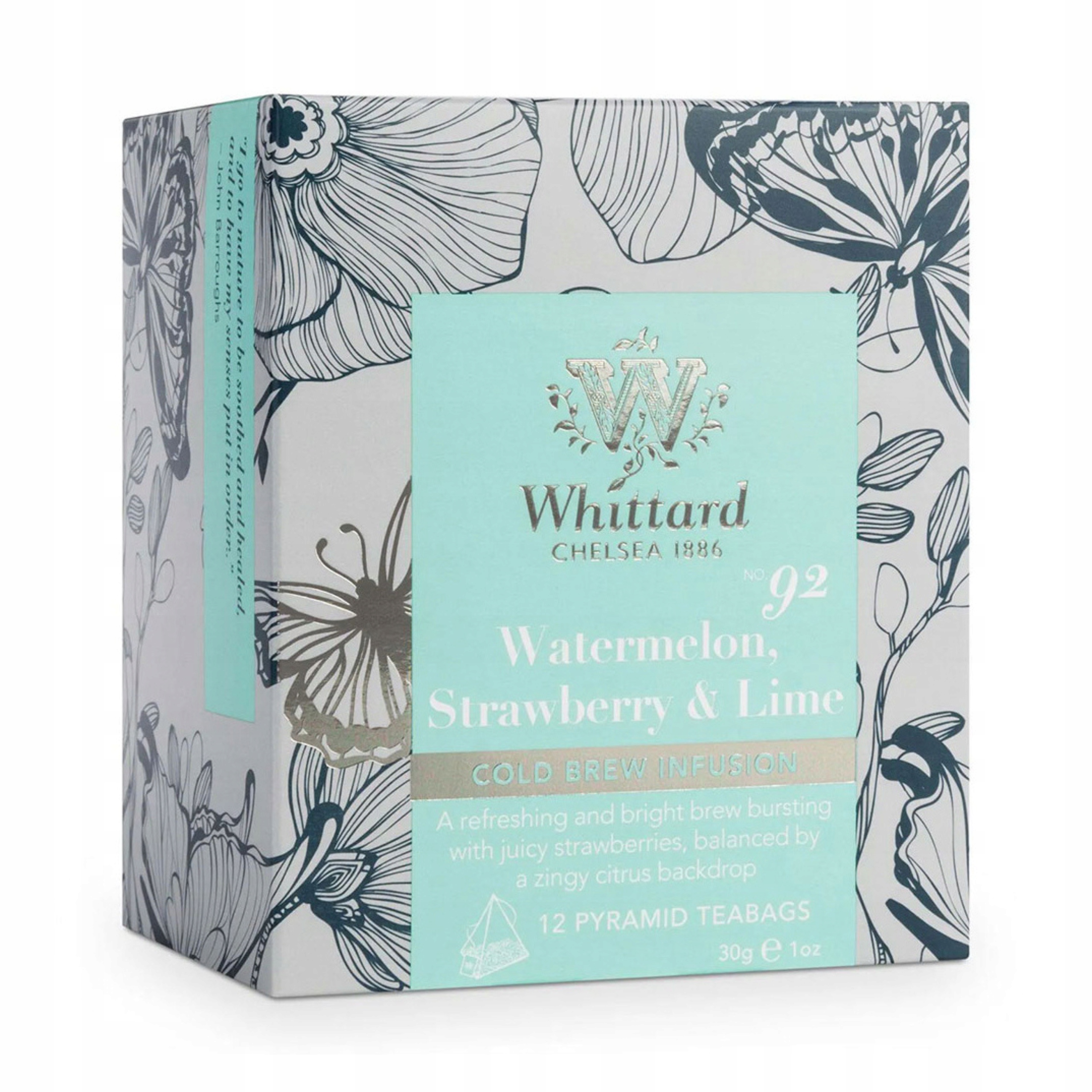 Levně Čaj cold brew Whittard of Chelsea Watermelon, Strawberry & Lime, 12 ks