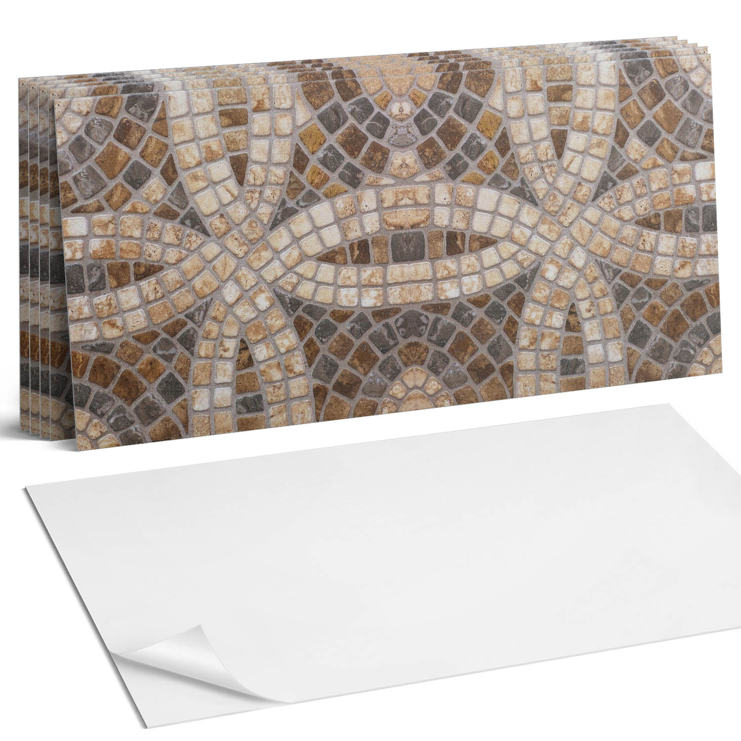 Balíček Pvc vinylových dlaždic Mozaikové uspořádání v vazbách 6 x 60 x 30 cm