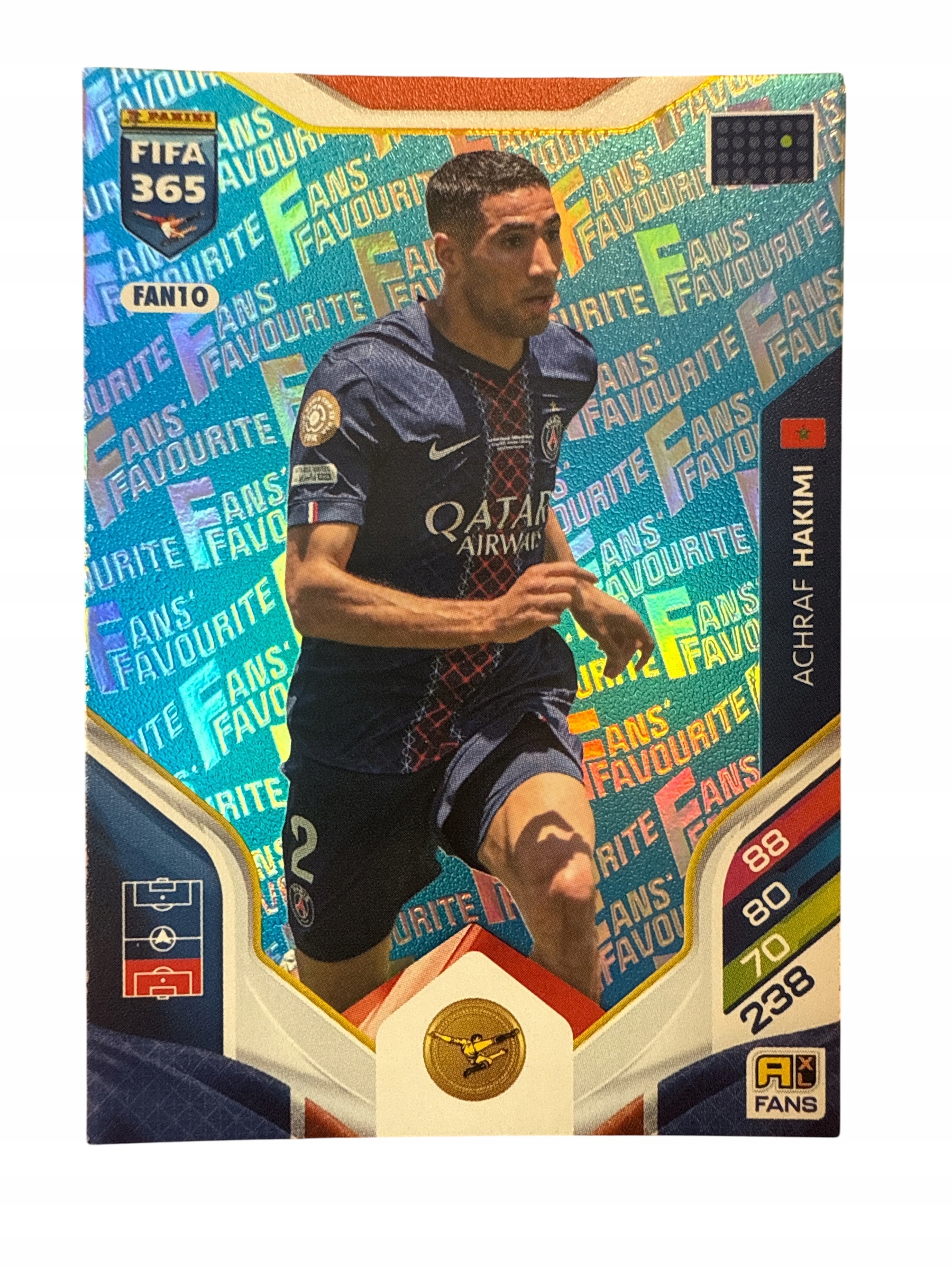 Fifa 365 2026 Adrenalyn XL Panini Fans FAN10 Hakimi niebieski blue