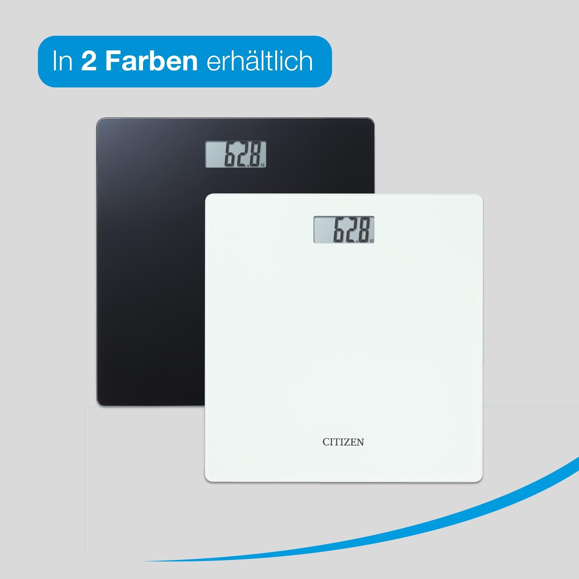 CITIZEN Waga Cyfrowa LCD Hartowane Szkło Smukły Design — miniatura 3