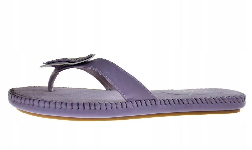 -50% PROMOCJA Japonki SKÓRA NATURALNA FIOLET r40 Rozmiar 40