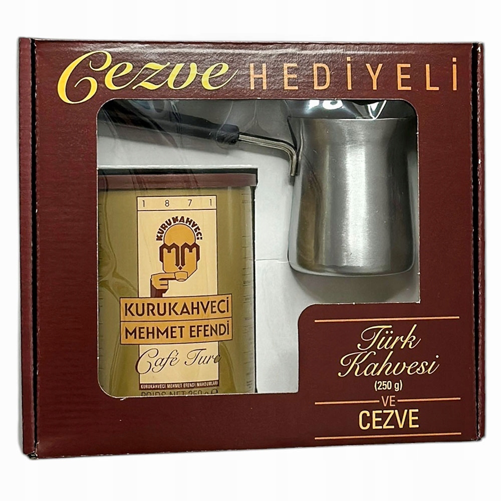 Levně Sada na přípravu turecké kávy Tygielek Mletá káva Mehmet Efendi 250 g