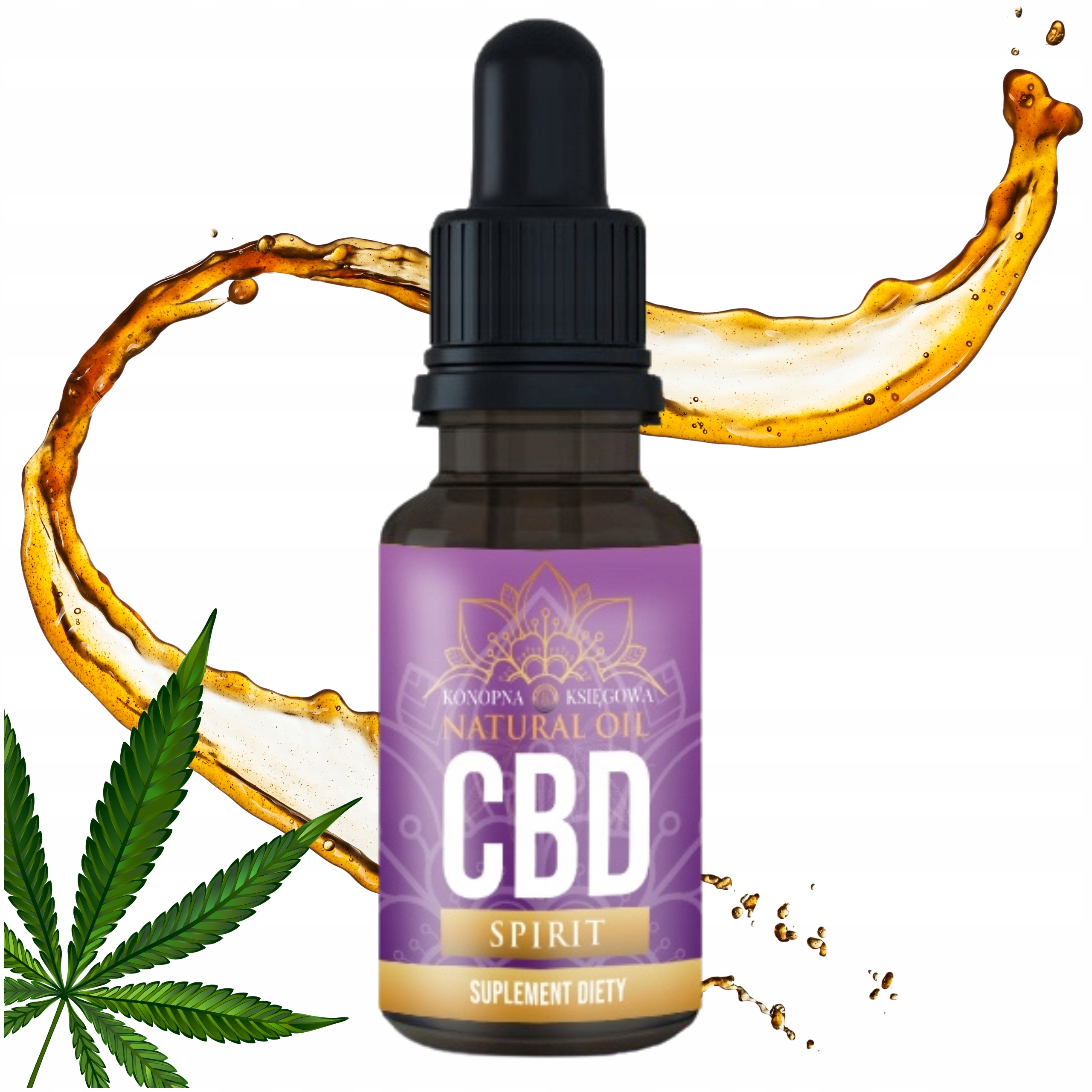 Olejek Konopny CBD 10% z Ashwagandhą od Konopna Księgowa Suplement Diety