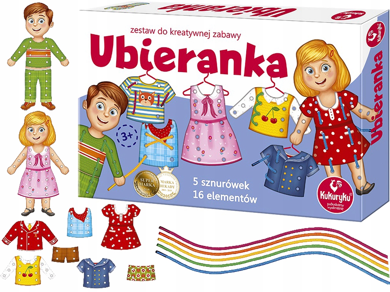 

Kukuryku Zestaw Kreatywny Ubieranka Przeplatanka