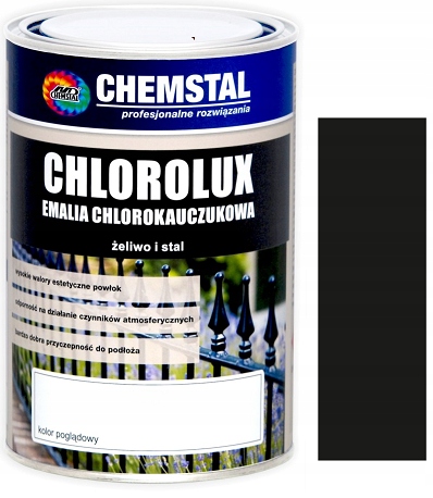 Emalia chlorokauczukowa CHLOROLUX 10L CZARNY