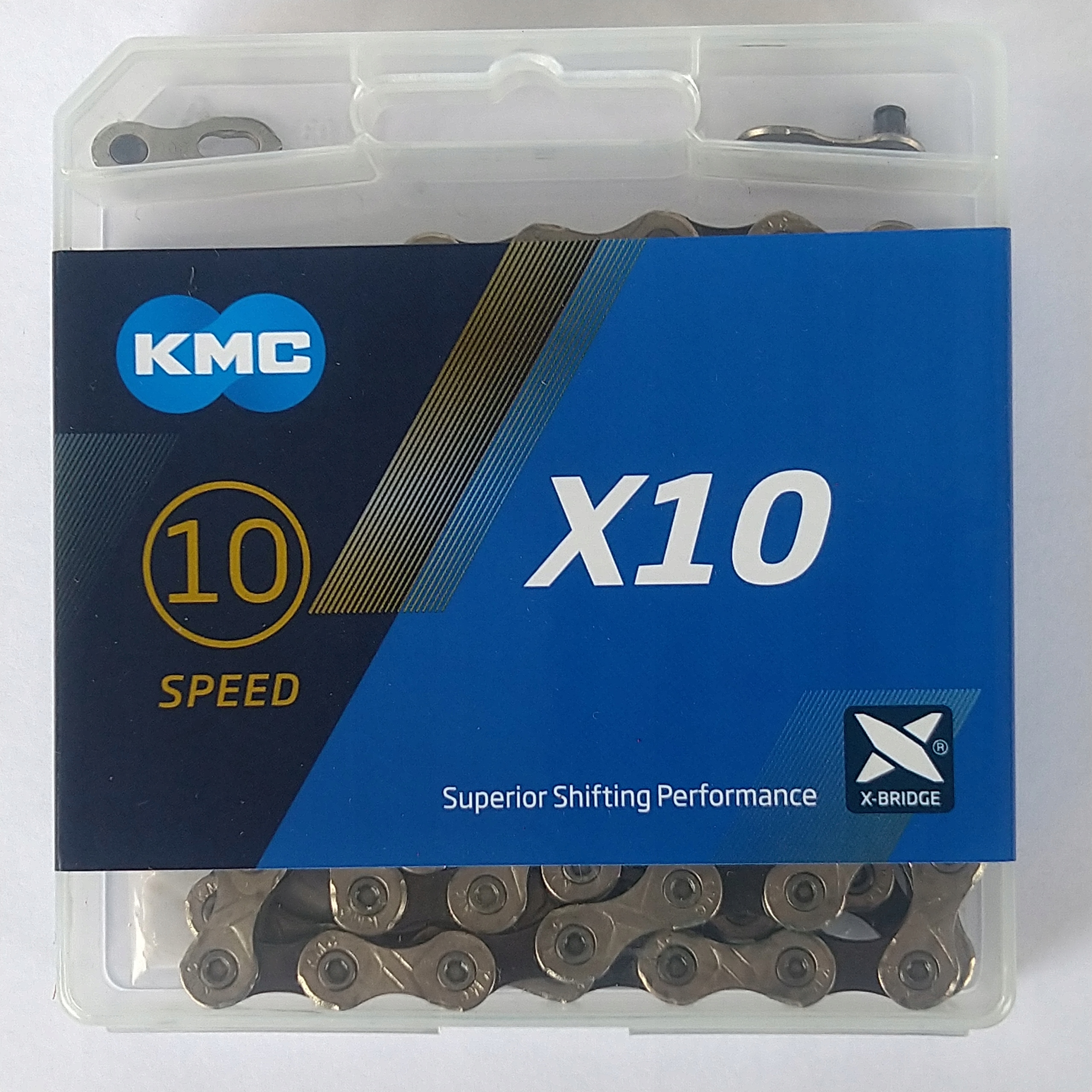 Řetěz na kolo Kmc X10 Silver/Black 122 l box