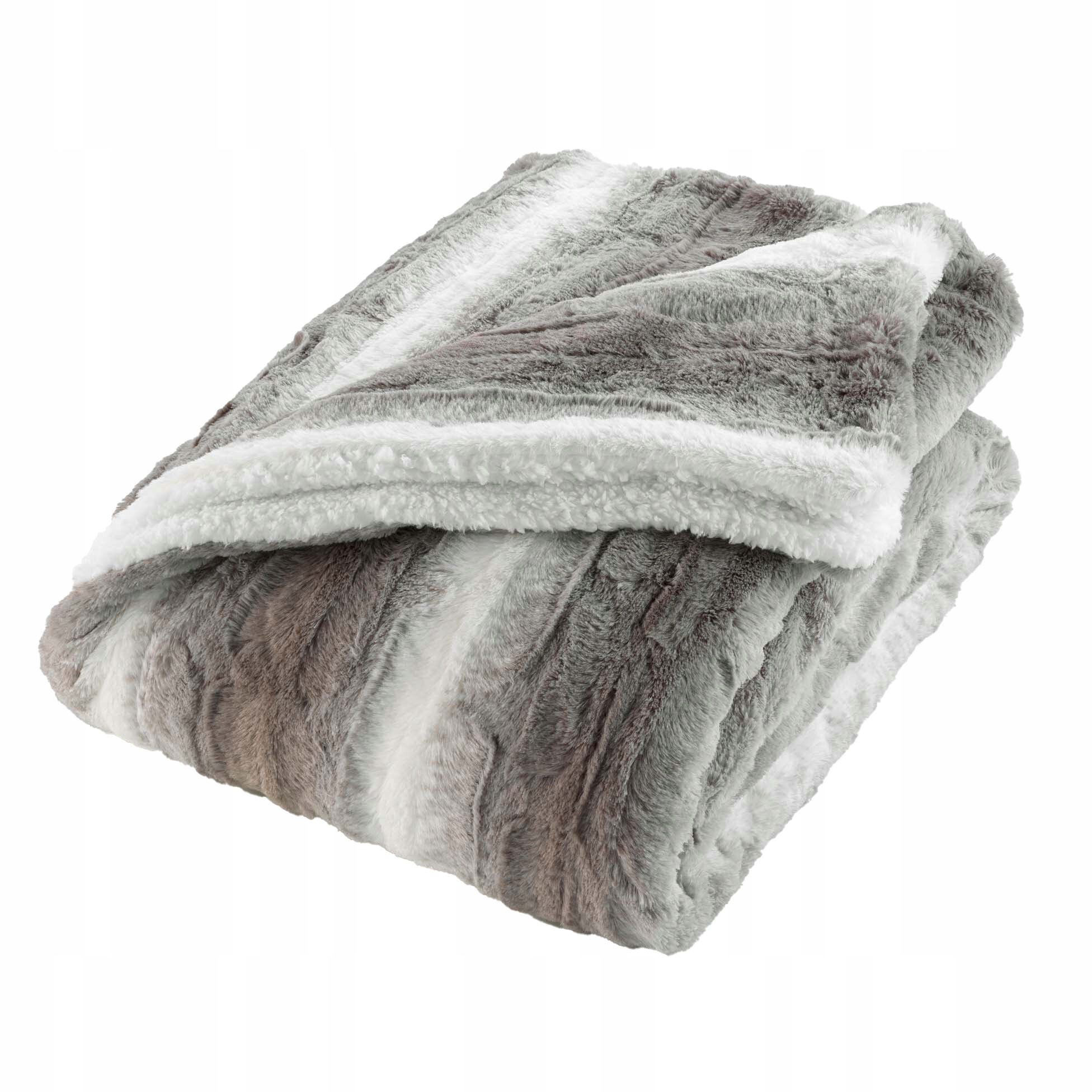 Deka S Imitací Kožešiny, Měkká, Stylová, Šedá, Sven 125 X 150 CM