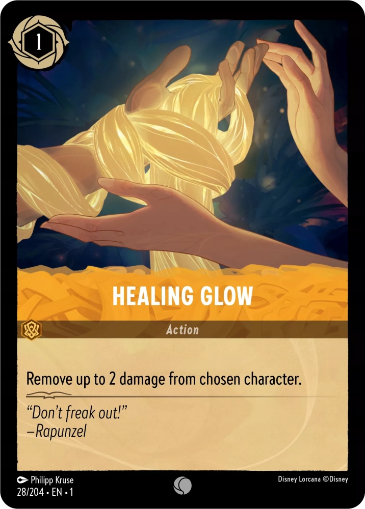 Disney Lorcana Healing Glow 1TFC #28