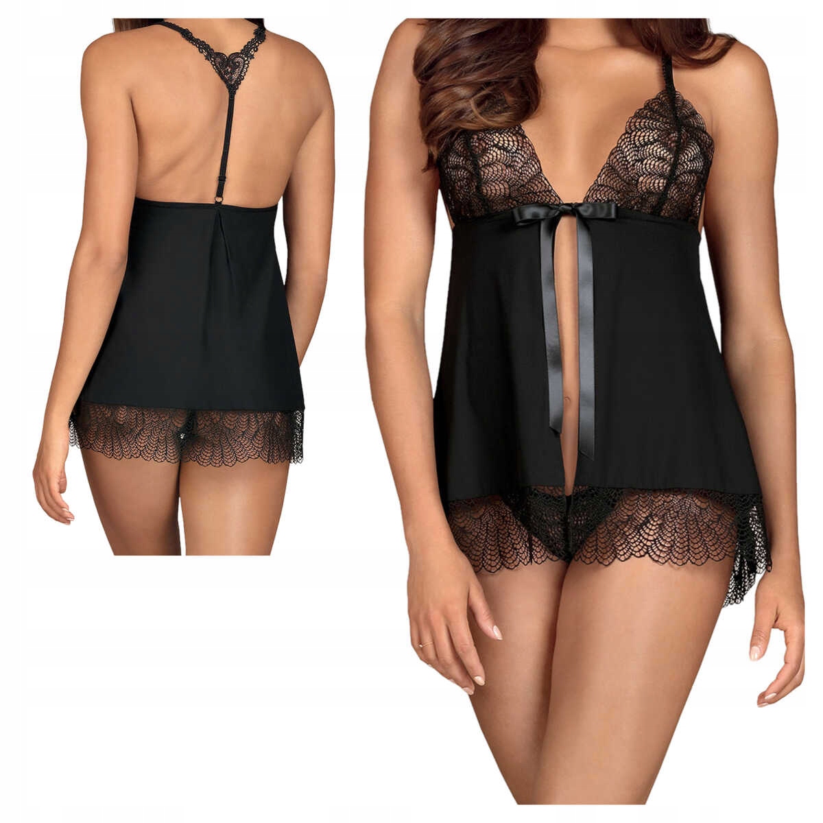 Obsessive babydoll Chiccanta černá S/m