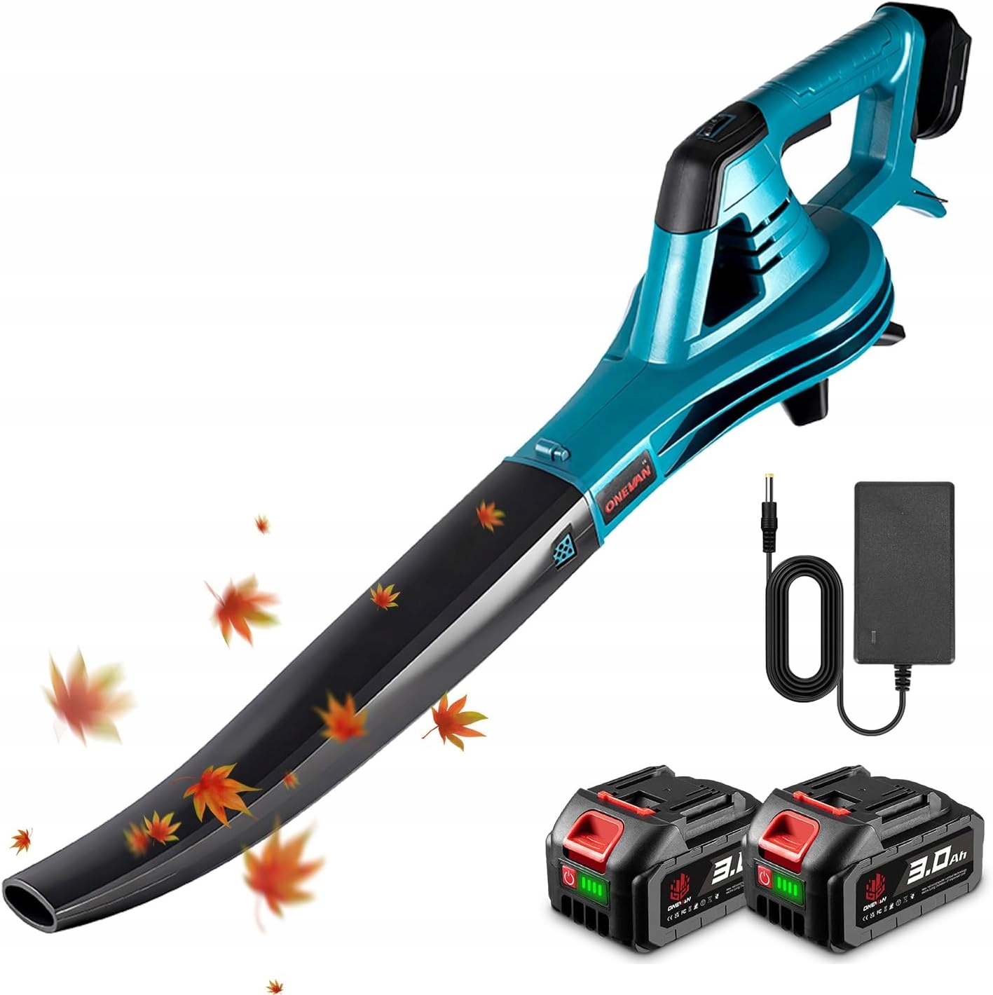 Bezdrôtová Akumulátorová Dúchadlo Na Sneh A Lístie 2 X Batéria Súčasťou Balenia