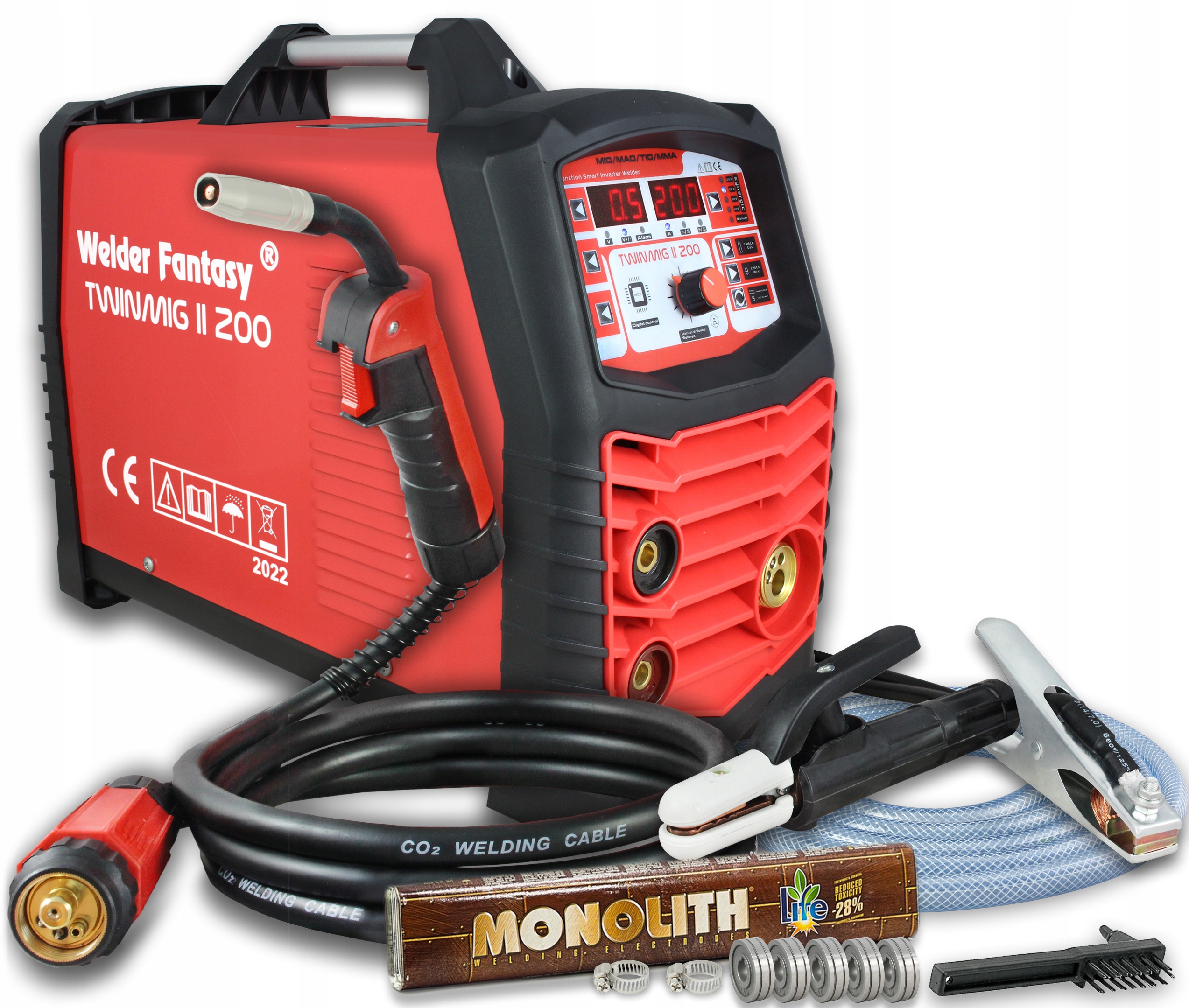 НАПІВАВТОМАТИЧНИЙ ЗВАРЮВАЛЬНИЙ АПАРАТ MIGOMAT TWINMIG2 200 ЕЛЕКТРОДИ