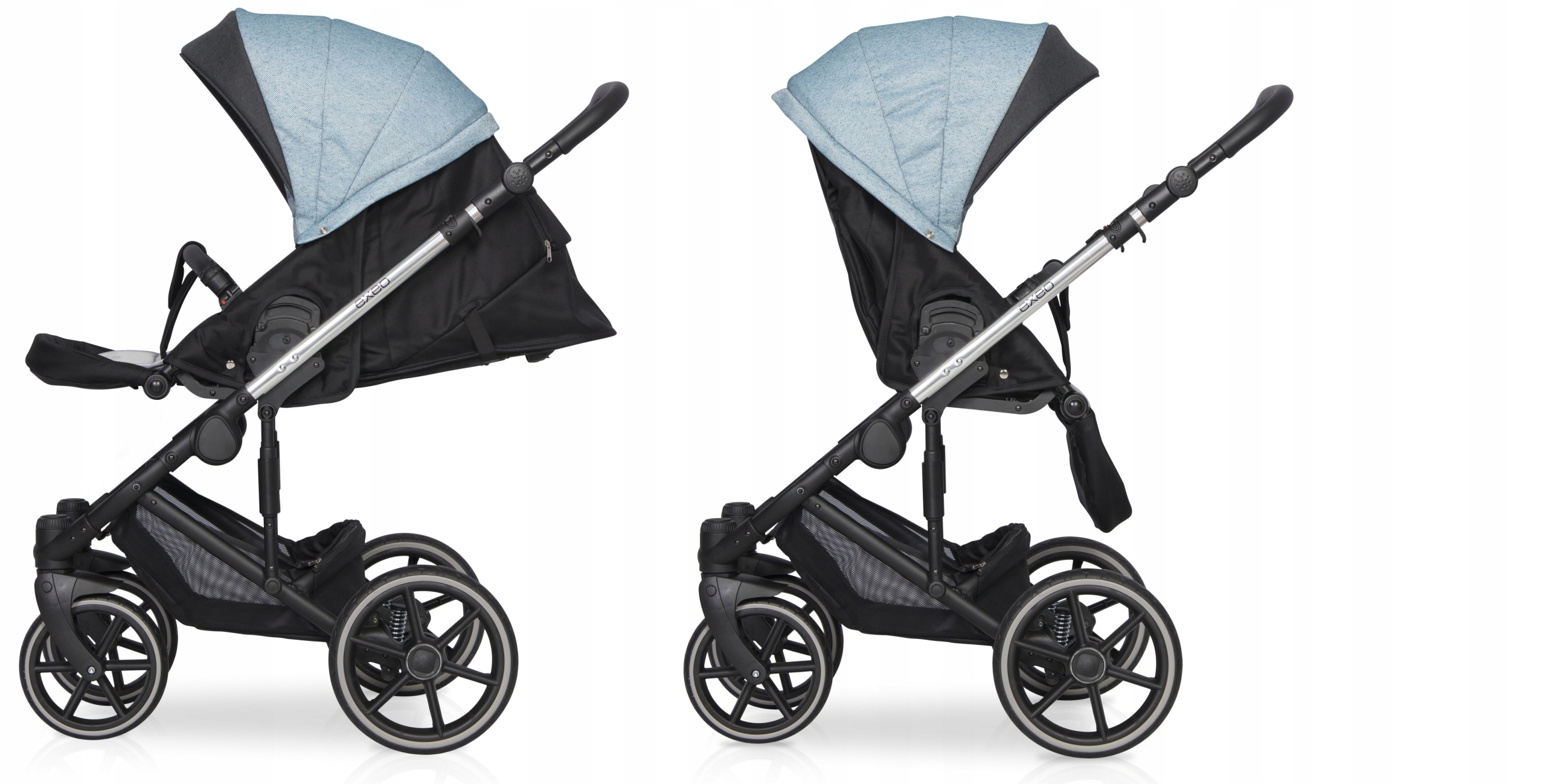 WÓZEK 2w1 GONDOLA SPACERÓWKA Expander EXEO OCEAN Stelaż Aluminiowy