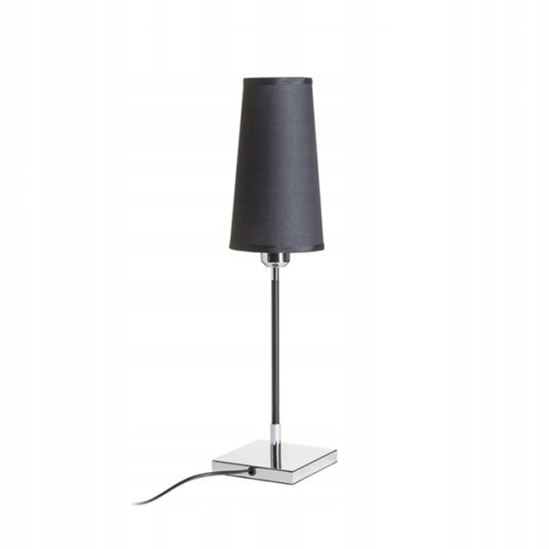Rendl Lulu stolná lampa čierna/chróm E27 28W, výška 59 cm