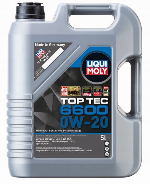 OLEJ LIQUI MOLY TOP TEC 6600 0W-20 5L 21411 LM